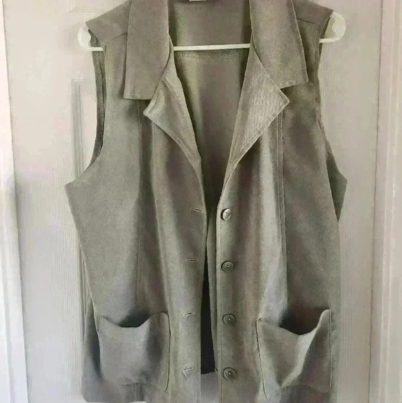 Manor house Vintage Army Green Vest size Large - Picture 1 of 3